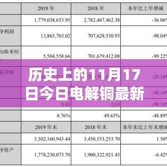 历史上的11月17日电解铜价格走势,最新价格动态与影响分析