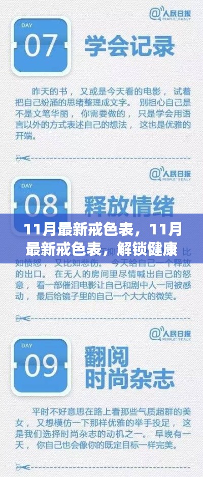 11月最新戒色表,解锁健康生活之门