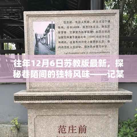 探秘巷陌间的独特风味,某年12月6日苏式风情小巷中的秘密小店揭秘