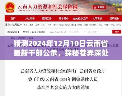 探秘巷弄深处,揭秘云南省干部公示动向与一家独特小店的故事(预测至2024年)