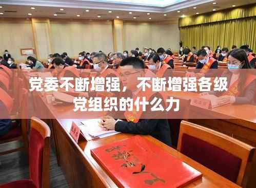 党委不断增强,不断增强各级党组织的什么力