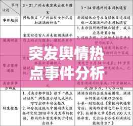 突发舆情热点事件分析，突发事件舆情处置情况汇报 