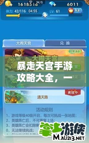 暴走天宫手游攻略大全,一次掌握所有最新秘籍!