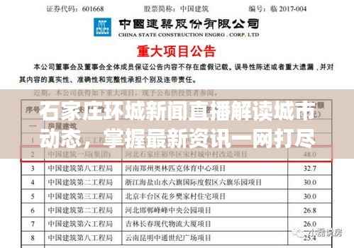 石家庄环城新闻直播解读城市动态,掌握最新资讯一网打尽