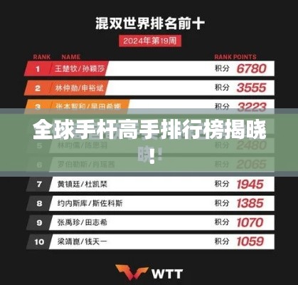 全球手杆高手排行榜揭晓！